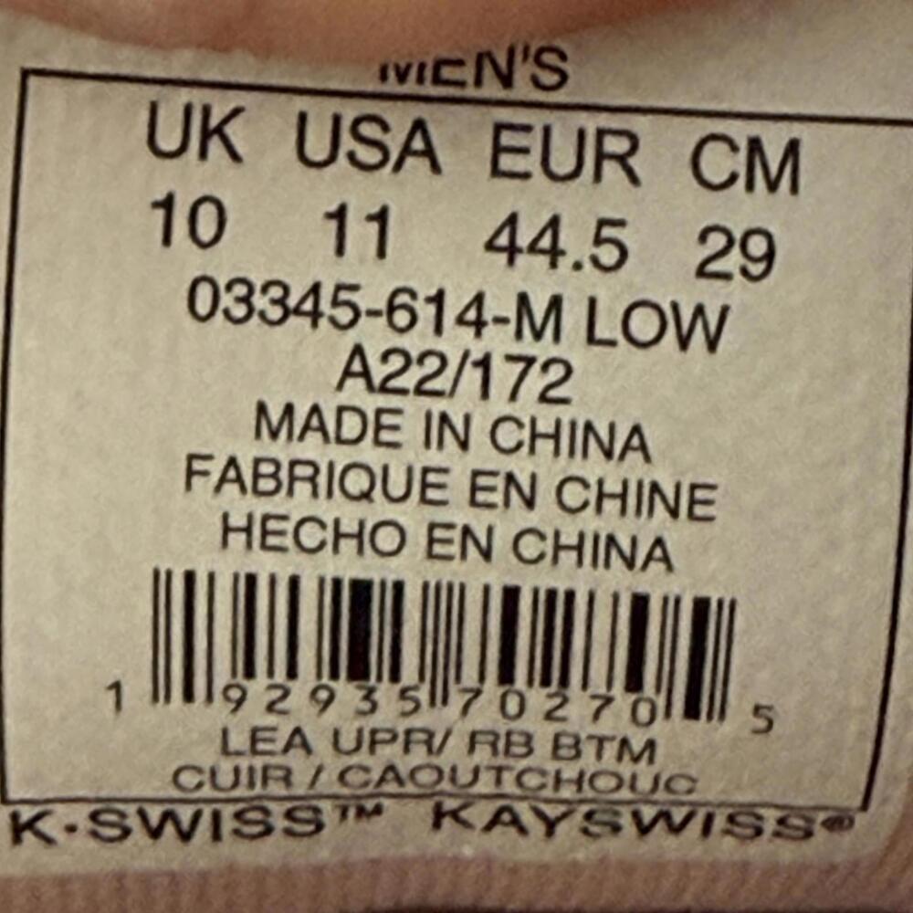 New K-SWISS Classic VN Peach Mens Suede‎ Sneakers, 11 - Picture 2 of 7